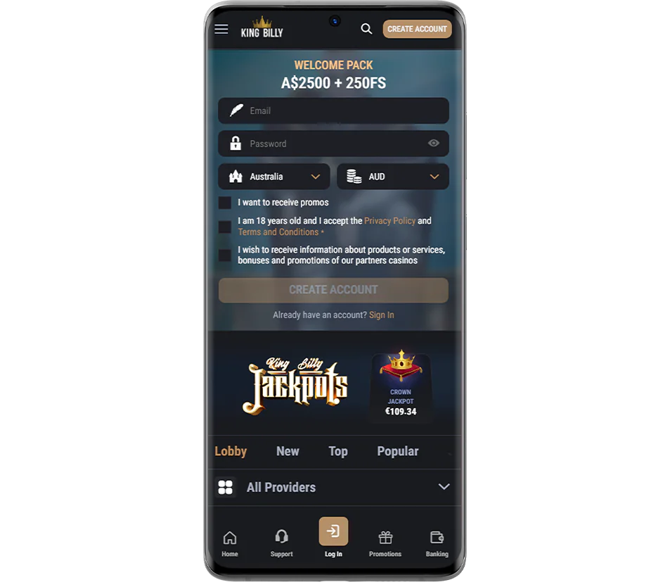 kingbilly casino Gameplay
