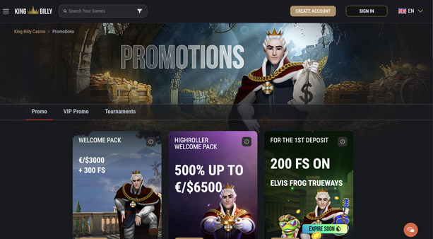 kingbilly casino Gameplay